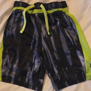 Youth Large Black and Green Russell Shorts
